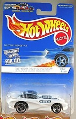 1997 Vintage Hot Wheels #563 White Ice Series 3/4 SPLITTIN’ IMAGE II White w/3Sp