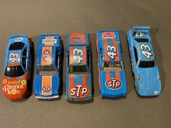 LOT of FIVE Richard Petty #43 Plymouth NASCAR Diecast 1/64 Cars