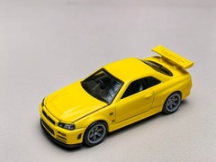Replica* R34 Convention GTR Hot Wheels Nissan Skyline yellow GT-R RLC Red Line
