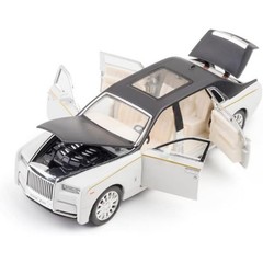 1/32 Rolls-Royce Phantom Model Car Zinc Alloy Pull Back Toy Car with Sound&Light