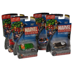 Marvel Universe Die Cast Car Collection 2010 Maisto Lot Of 4 Iron Man Punisher