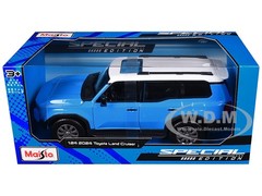 2024 TOYOTA LAND CRUISER BLUE 1/24 DIECAST MODEL CAR BY MAISTO 32924