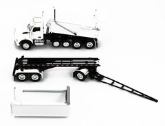 2022 DCP 1:64 *WHITE* Kenworth T880 Rogue Dump Truck & Transfer Dump Trailer NIB