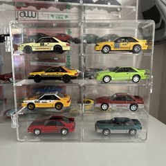 Display Case for 1/64 Diecast Cars 8 Slot Acrylic Showcase Brand New