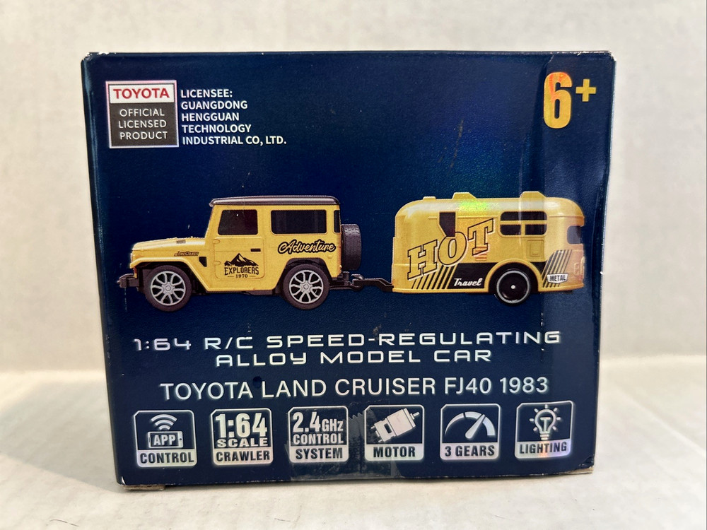 TRASPED 1:64 R/C TOYOTA LAND CRUISER & TRAILER 2.4GHz CONTROL SYSTEM APP CONTROL