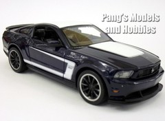 2012 Ford Mustang Boss 302 1/24 Scale Diecast Model by Showcasts – Black w/ BOX