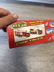 Fastlane Fire Rescue 21 Truck Pull Back N Go Toyrus Model 1:50 Die Cast Scale