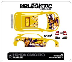 HONDA EK9 RACING Universal WaterSlide Decal for hot wheels 1/64 Scale 074