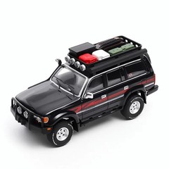 GCD 1:64 Black Red Land Cruiser LC80 ORV Sports Model Diecast Metal Car