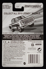Matchbox 75 1975 Chevy Stepside Pickup Truck Chevrolet Lesney Edition 2009 Car