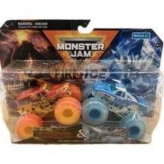 Fire & Ice GRAVE DIGGER & EL TORO LOCO 1:64 Monster Jam TRUCKS Ships Tomorrow