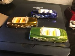 Loose Lot 3 Hot Wheels Classics Series 2 ’49 Merc Converitible Gold Purple Lime