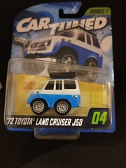 2025 MGA Car Tuned Series 7 ’72 Toyota Land Cruiser J50 #04 Blue & White Diecast
