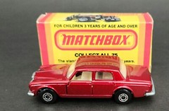 Lesney Matchbox Superfast #39 Red ROLLS ROYCE SILVER SHADOW w/ Opening Doors