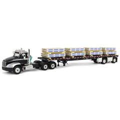 1/64 Black Mack Pinnacle w/ 53ft Wilson Trailer & Paper Pallet Load DCP 60-1954
