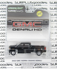 2025 Greenlight Karson Diecast: Black 2022 GMC SIERRA 3500 3500HD DENALI Dually