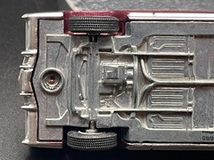 AUTO WORLD 1975 CADILLAC ELDORADO LUXURY CRUISER IN FIREMIST POLY W/RUBBER TIRES