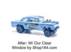 10x Clear Replacement Windows For Hot Wheels 55 Bel Air Gassers Fits 1/64 Scale