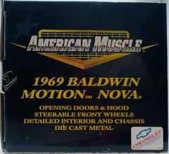 ‘69 Baldwin Motion Nova – Butternut Yellow – 1/18 – Ertl American Muscle – NIB