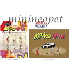 AMERICAN DIORAMA DIECAST FIGURES 1/64 HIP HOP GIRLS 4 SET AD-76505