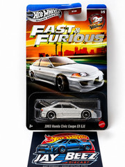 Hot Wheels Silver Series Fast & Furious NEW 1993 Honda Civic Coupe EX EJ1