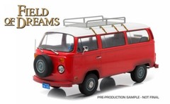 1973 VOLKSWAGEN T2B TYPE 2 BUS RED “FIELD OF DREAMS” 1:18 by GREENLIGHT 19010
