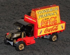 Matchbox YPC03-M 1920 Mack AC Truck Coca Cola Coke Stoneliegh Pharmacy COA NIB