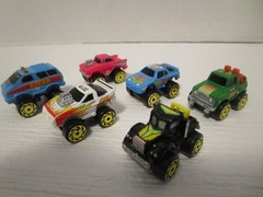 Micro Machines Road Champs Lot Of 6 Cars, Trucks & Van 1987 MC Toys