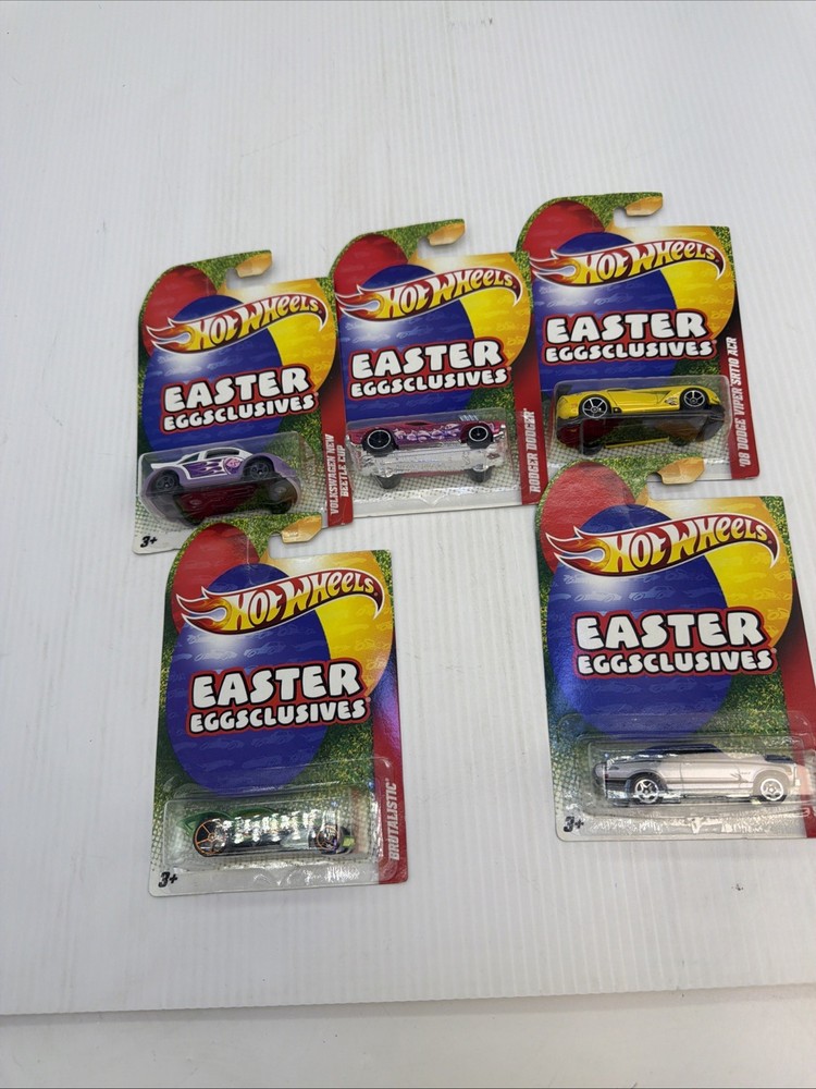 Lot Of 5 Of Walmart Easter Eggsclusives Hot Wheels Cars. {27}