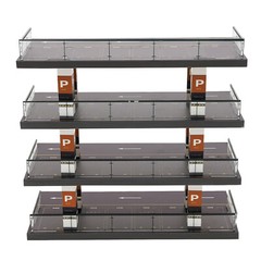 4-Story Diorama 1/64 Car Garage Model Parking Lot Backdrop Display Scene Model