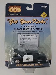 Route 66 “Get Your Kicks” Original Toy Co, 1949 Mercury Sedan Police Car TDPS
