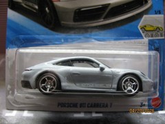 2026 Hot Wheels Porsche 911 Carrera T Gray, w/Real Riders Wheel Swap