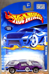 2001 Hot Wheels Mainline/Collector #139 FORD GT-40 Purple w/Chrome Lace Spokes