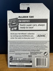 2019 Hot Wheels 221 Exotics 2 McLaren 720s ZAMAC