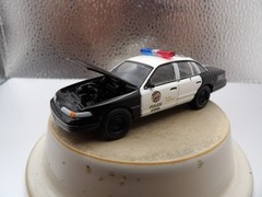1992 FORD CROWN VICTORIA POLICE CAR 2021 GREENLIGHT HOLLYWOOD DRIVE 1:64