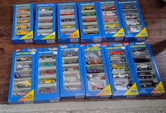 New Old Stock Full case of 12 Genuine Hot Wheels 5 car Gift packs From 1995 1996