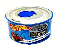 Hot Wheels Car Wax Service Station Round In Shape Diameter 3.8 ” Height 1.8 “