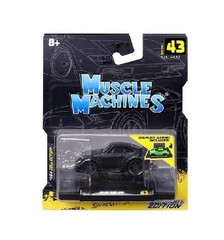 RWB 993 911 MATT BLACK 1/64 DIECAST MODEL CAR BY MUSCLE MACHINES 15583-3I