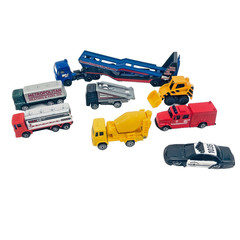 Miasto Diecast Lot Truck Construction Police Fire Dept