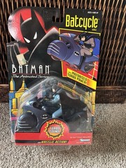 Kenner Batman The Animated Series Batcycle Motorized Turbo Sound Wheelie Opened