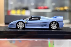 NA 1:64 Ice Blue F50 Racing Sports Model Diecast Resin Car