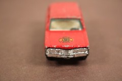 Vintage Yatming RED Ford Fire Chief No. 1015 Station Wagon LQQK