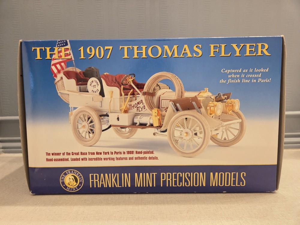 Franklin Mint Precision Models 1907 Thomas Flyer Motor Car 1:24 Scale NEW MISB