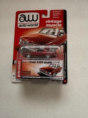 Auto World Vintage Muscle 1964 Plymouth Barracuda Ultra Red Chase BU5