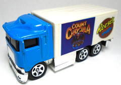 1991 HOT WHEELS COUNT CHOCULA COCOA PUFFS COOKIE CRISP BLUE 3 1/8″ DIECAST TRUCK
