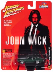 Johnny Lightning Pop Culture 1970 John Wick Dark Green Chevy Chevelle SS 1/64