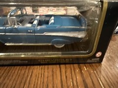 1/18 Scale 1957 Chevrolet Bel Air Rough Tough 92108 blue & white in box!!!!!!