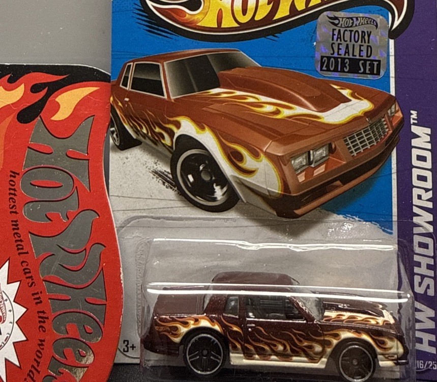 2013 Hot Wheels #216 HW Showroom-Heat Fleet ’86 MONTE CARLO SS🔥Factory Sealed