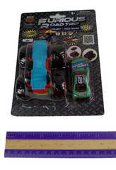 Big Wheeler Diecast Racing Car Pull Back Action Furious Road Trip Toy 1:64 Green