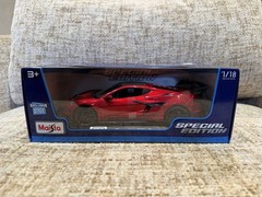 1/18 Maisto Special Edition 2025 Chevrolet Corvette ZR1 Metallic Red Diecast